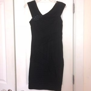 Black, dressy mini dress